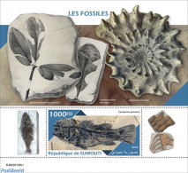 Djibouti 2022 Fossils, Mint NH, Nature - Prehistoric Animals - Prehistory - Vor- U. Frühgeschichte