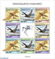 Mozambique 2022 Flying Dinosaurs, Mint NH, Nature - Prehistoric Animals - Prehistorisch