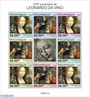 Mozambique 2022 570th Anniversary Of Leonardo Da Vinci, Mint NH, Art - Leonardo Da Vinci - Paintings - Mosambik