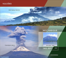 Mozambique 2022 Volcanoes, Mint NH, Nature - Sport - Mountains & Mountain Climbing - Arrampicata