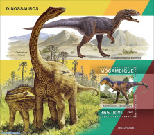 Mozambique 2022 Dinosaurs, Mint NH, Nature - Prehistoric Animals - Prehistory - Vor- U. Frühgeschichte