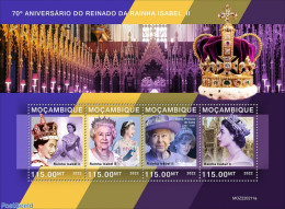 Mozambique 2022 70th Anniversary Of Reign Of Queen Elizabeth II, Mint NH, History - Kings & Queens (Royalty) - Royalties, Royals