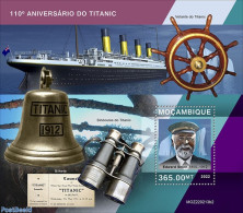 Mozambique 2022 110th Anniversary Of Titanic, Mint NH, Transport - Ships And Boats - Titanic - Boten