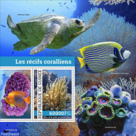 Guinea, Republic 2022 Coral Reefs, Mint NH, Nature - Fish - Turtles - Corals - Vissen