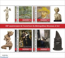 Guinea, Republic 2022 150th Anniversary Of The Opening Of The Metropolitan Museum Of Art, Mint NH, Art - Museums - Pai.. - Museos