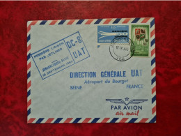 LETTRE  REPUBLICK SUD AFRIKA 1960 Premiere Liaison Par Jetliner Dc _ Johannesburg Paris - Lettres & Documents
