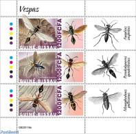 Guinea Bissau 2022 Wasps, Mint NH, Nature - Insects - Guinée-Bissau