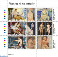 Guinea Bissau 2022 Nude Paintings, Mint NH, Art - Nude Paintings - Pablo Picasso - Paintings - Guinée-Bissau