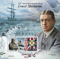 Guinea Bissau 2022 100th Memorial Anniversary Of Ernest Shackleton, Mint NH, History - Transport - Explorers - Ships A.. - Explorers