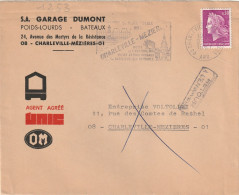 FLAMME  PERMANENTE CHARLEVILLE - MEZIERES     ARD. - Mechanical Postmarks (Other)