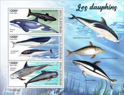 Chad 2022 Dolphins, Mint NH, Nature - Sea Mammals - Sonstige & Ohne Zuordnung