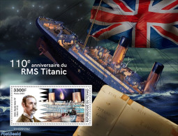 Chad 2022 110th Anniversary Of Titanic, Mint NH, Transport - Ships And Boats - Titanic - Sonstige & Ohne Zuordnung