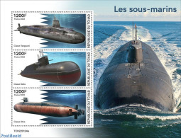 Chad 2022 Submarines, Mint NH, Transport - Ships And Boats - Other & Unclassified