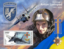 Chad 2022 Tribute To Anton Lystopad, Mint NH, Transport - Aircraft & Aviation - Autres & Non Classés