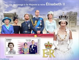 Chad 2022 Tribute To Queen Elizabeth II, Mint NH, History - Kings & Queens (Royalty) - Autres & Non Classés