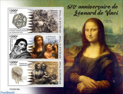 Chad 2022 570th Anniversary Of Leonardo Da Vinci, Mint NH, Art - Leonardo Da Vinci - Paintings - Autres & Non Classés