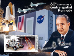 Chad 2022 60th Anniversary Of Kennedy Space Center, Mint NH, Transport - Space Exploration - Autres & Non Classés