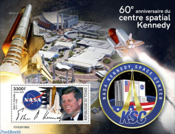 Chad 2022 60th Anniversary Of Kennedy Space Center, Mint NH, History - Transport - American Presidents - Space Explora.. - Andere & Zonder Classificatie