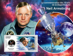 Chad 2022 10th Memorial Anniversary Of Neil Armstrong , Mint NH, Transport - Space Exploration - Sonstige & Ohne Zuordnung