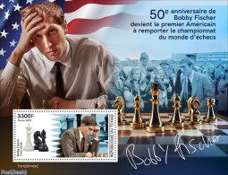 Chad 2022 50th Anniversary Of Bobby Fischer S/s, Mint NH, Sport - Chess - Sonstige & Ohne Zuordnung