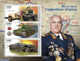 Chad 2022 80 Years Since The Operation Uranus, Mint NH, History - Transport - World War II - Andere & Zonder Classificatie