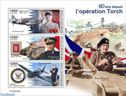 Chad 2022 80 Years Since The Operation Torch, Mint NH, History - Transport - World War II - Other & Unclassified