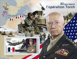 Chad 2022 80 Years Since The Operation Torch, Mint NH, History - Transport - World War II - Aircraft & Aviation - Other & Unclassified