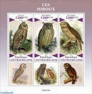 Central Africa 2022 Owls, Mint NH, Nature - Birds - Birds Of Prey - Owls - Central African Republic