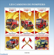 Central Africa 2022 Fire Engines, Mint NH, Transport - Fire Fighters & Prevention - Bombero