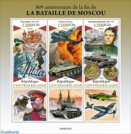 Central Africa 2022 80th Anniversary Of The End Of The Battle Of Moscow, Mint NH, History - Transport - World War II -.. - WO2