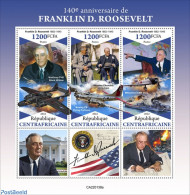 Central Africa 2022 140th Anniversary Of Franklin D. Roosevelt, Mint NH, History - Transport - American Presidents - A.. - Vliegtuigen