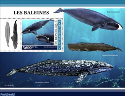 Central Africa 2022 Whales, Mint NH, Nature - Sea Mammals - Centrafricaine (République)