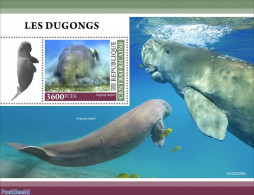 Central Africa 2022 Dugongs, Mint NH, Nature - Sea Mammals - Centrafricaine (République)