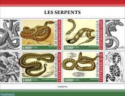 Central Africa 2022 Snakes, Mint NH, Nature - Snakes - Central African Republic