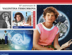 Central Africa 2022 85th Anniversary Of Valentina Tereshkova, Mint NH, Transport - Space Exploration - Centrafricaine (République)