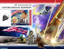 Central Africa 2022 60th Anniversary Of Kennedy Space Center, Mint NH, History - Performance Art - Transport - America.. - Central African Republic