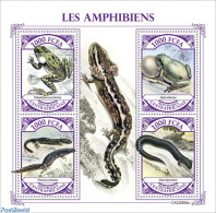 Central Africa 2022 Amphibians, Mint NH, Nature - Frogs & Toads - República Centroafricana