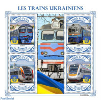 Central Africa 2022 Ukrainian Trains, Mint NH, Transport - Railways - Trains