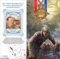 Central Africa 2022 105the Anniversary Of The End Of The Battle Of Passchendaele, Mint NH, History - Militarism - Worl.. - Militares