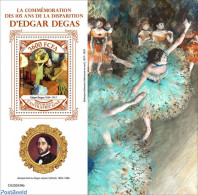 Central Africa 2022 105th Memorial Anniversary Of Edgar Degas, Mint NH, Art - Edgar Degas - Paintings - República Centroafricana