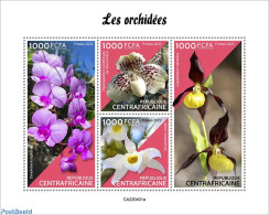 Central Africa 2022 Orchids, Mint NH, Nature - Orchids - República Centroafricana
