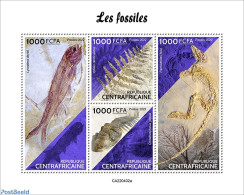 Central Africa 2022 Fossils, Mint NH, Nature - Prehistoric Animals - Prehistory - Prehistorics