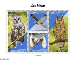 Central Africa 2022 Owls, Mint NH, Nature - Birds - Birds Of Prey - Owls - Centrafricaine (République)