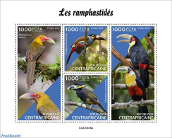 Central Africa 2022 Toucans, Mint NH, Nature - Birds - Toucans - Centrafricaine (République)