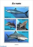 Central Africa 2022 Sharks, Mint NH, Nature - Sharks - República Centroafricana