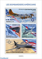 Central Africa 2022 American Bombers, Mint NH, History - Transport - Militarism - Aircraft & Aviation - Militares