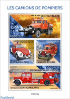 Central Africa 2022 Fire Engines, Mint NH, Transport - Fire Fighters & Prevention - Sapeurs-Pompiers