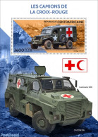 Central Africa 2022 Red Cross Vehicles, Mint NH, Health - Transport - Red Cross - Croix-Rouge