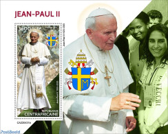 Central Africa 2022 John Paul II, Mint NH, Religion - Pope - Pausen