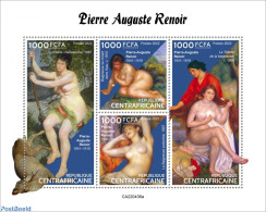 Central Africa 2022 Pierre Auguste Renoir, Mint NH, Art - Nude Paintings - Paintings - Zentralafrik. Republik